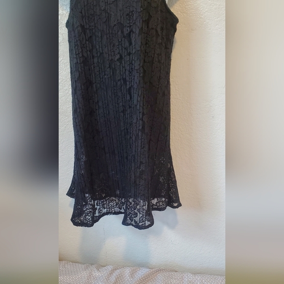 💚5/$25 Speechless Black Lace & Mesh Mini Cocktail Dress Size XS - Picture 4 of 6
